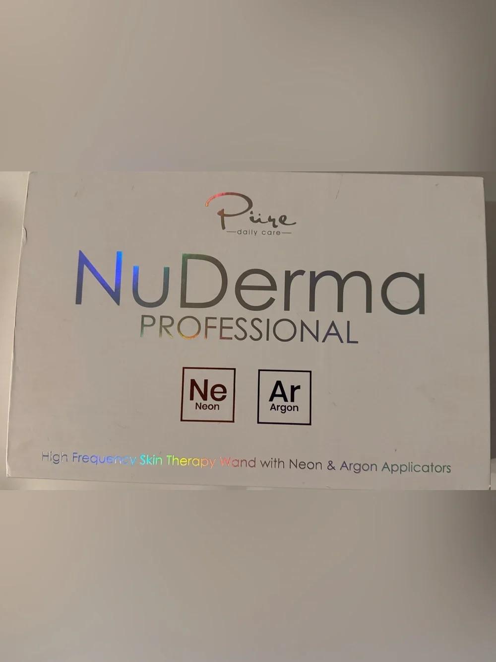 Pure NuDerma Professional White Electric Facial anti-aging, skin therapy.